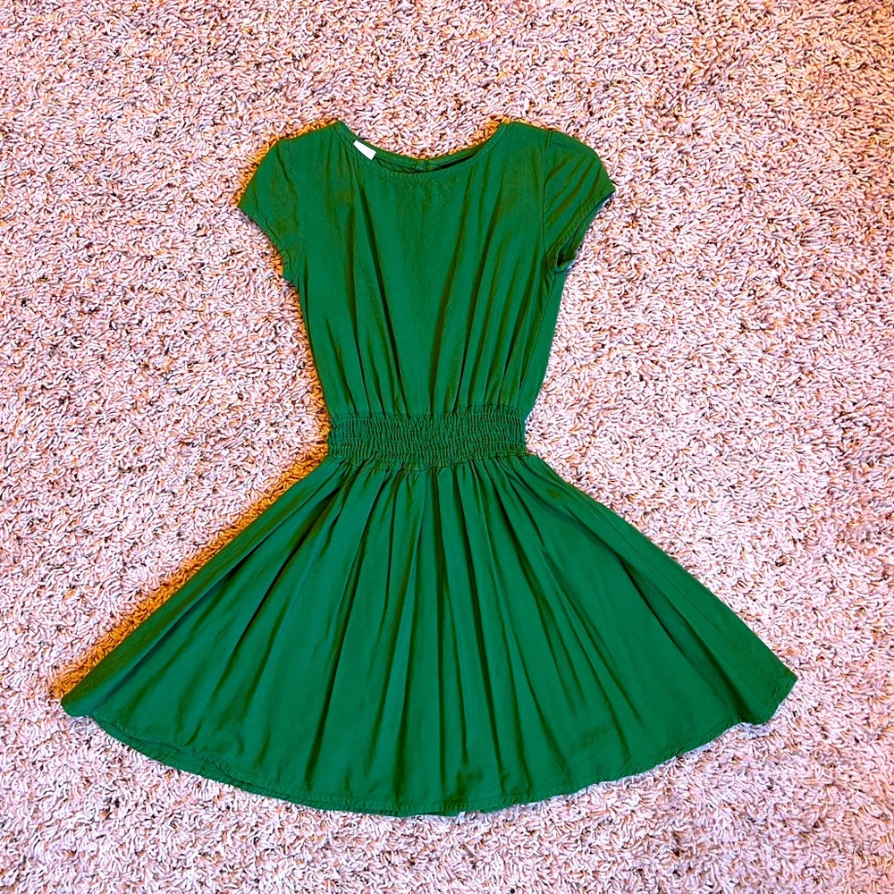 Alice + Ames Fit and Flare Dress - Dark Green 3T